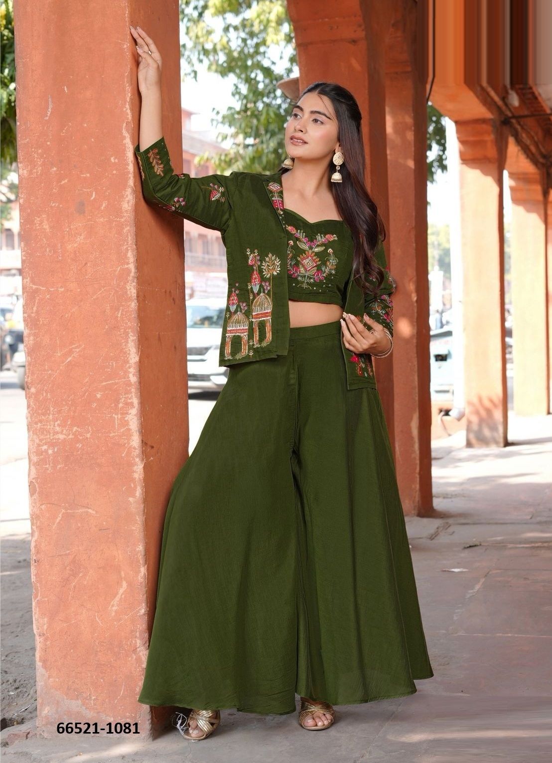 RUKSAT - Catalog # 66521 (Set of 4 Indo-Western Outfits) RUKSAT - Catalog # 66521 (Set of 4 Indo-Western Outfits)
