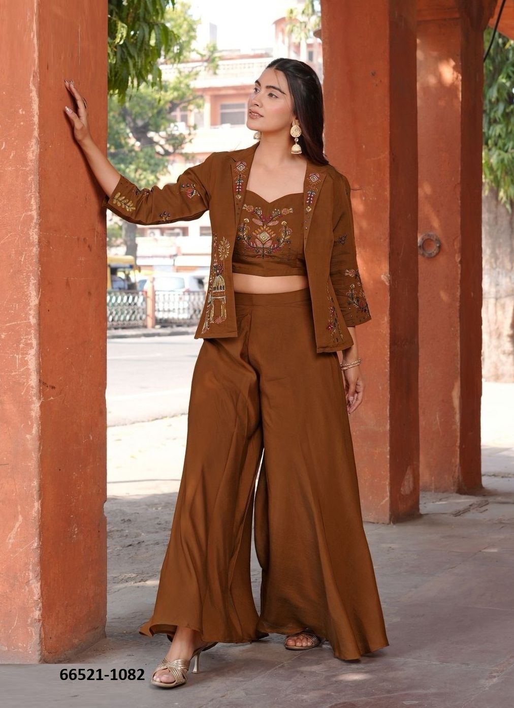 RUKSAT - Catalog # 66521 (Set of 4 Indo-Western Outfits) RUKSAT - Catalog # 66521 (Set of 4 Indo-Western Outfits)