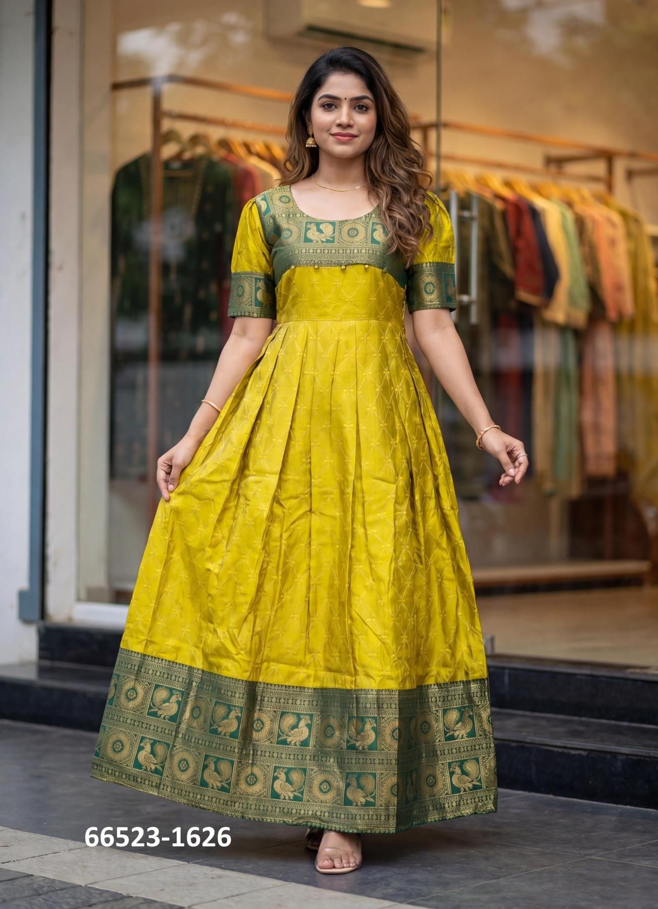 KALYANI - Catalog # 66523 (Set of 6 Readymade Gowns) KALYANI - Catalog # 66523 (Set of 6 Readymade Gowns)