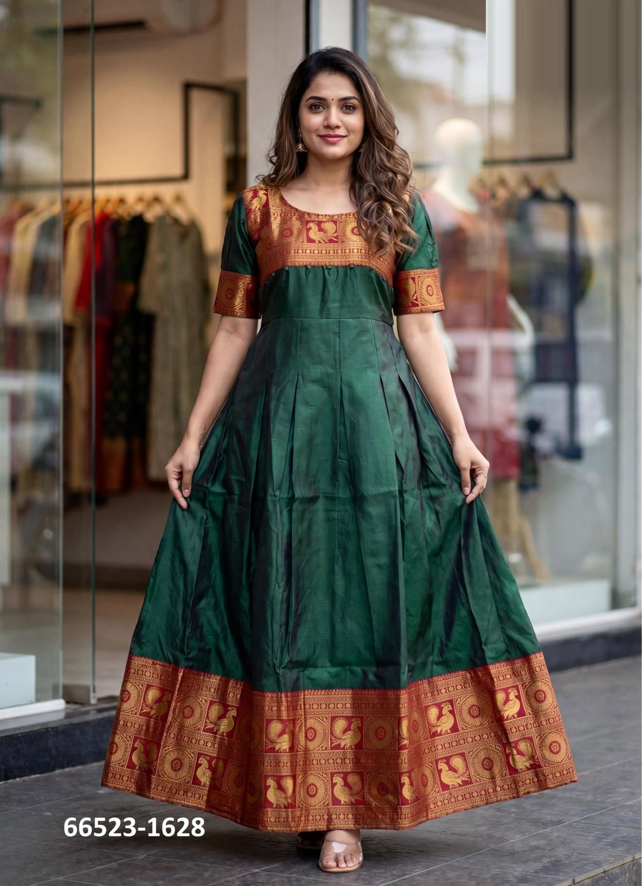 KALYANI - Catalog # 66523 (Set of 6 Readymade Gowns) KALYANI - Catalog # 66523 (Set of 6 Readymade Gowns)