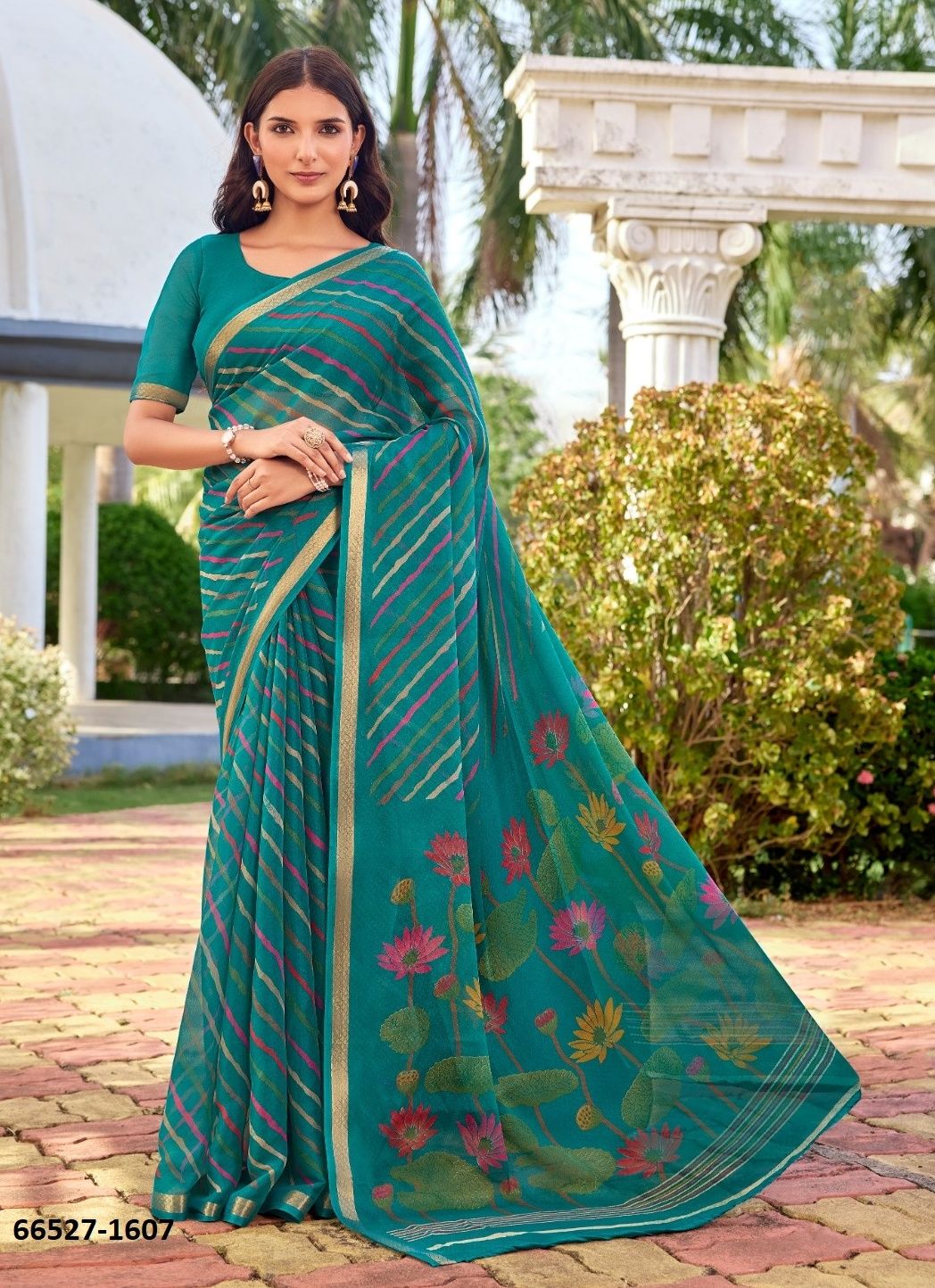 GOURI LEHERIYA - Catalog # 66527 (Set of 10 Sarees) GOURI LEHERIYA - Catalog # 66527 (Set of 10 Sarees)