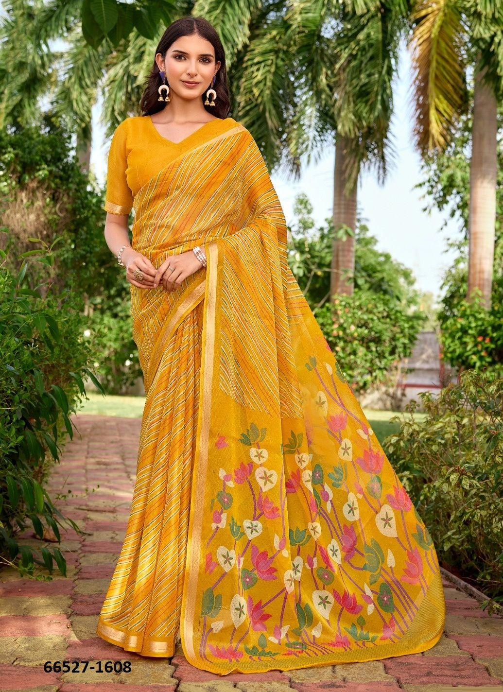 GOURI LEHERIYA - Catalog # 66527 (Set of 10 Sarees) GOURI LEHERIYA - Catalog # 66527 (Set of 10 Sarees)