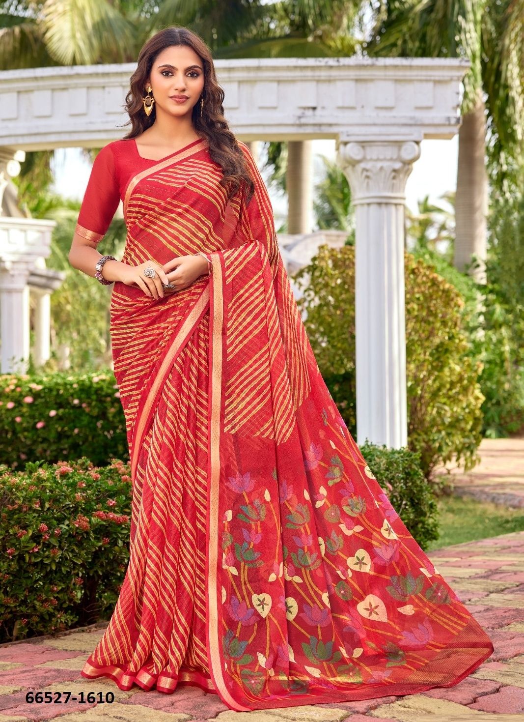 GOURI LEHERIYA - Catalog # 66527 (Set of 10 Sarees) GOURI LEHERIYA - Catalog # 66527 (Set of 10 Sarees)