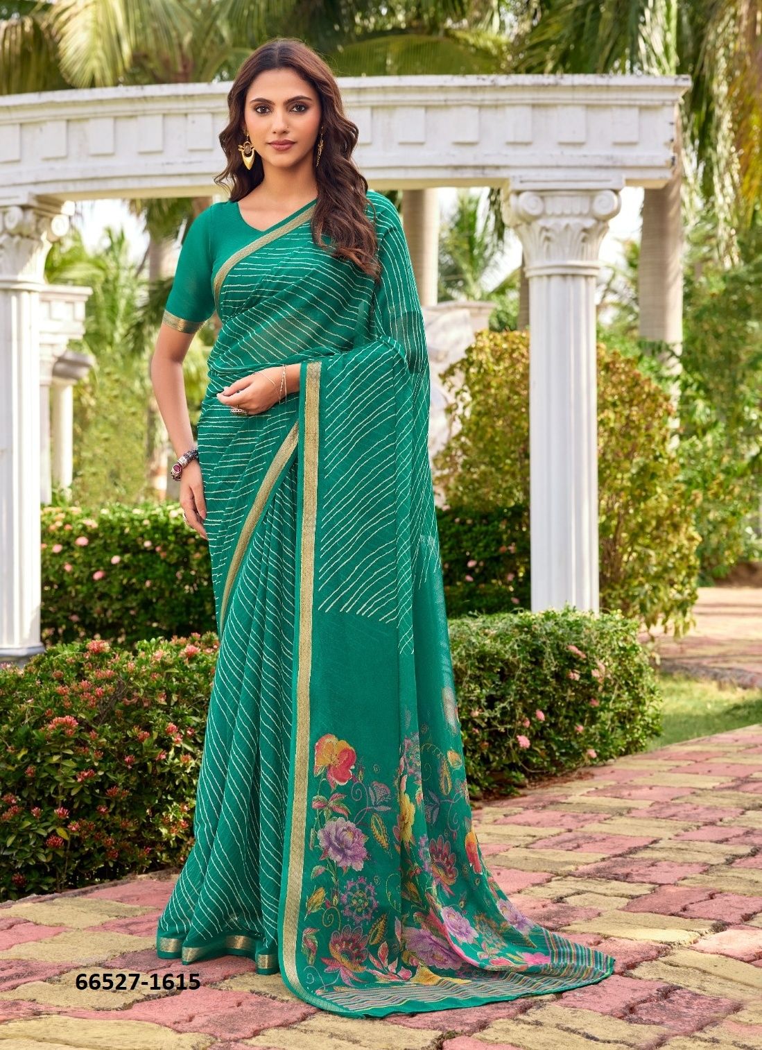 GOURI LEHERIYA - Catalog # 66527 (Set of 10 Sarees) GOURI LEHERIYA - Catalog # 66527 (Set of 10 Sarees)