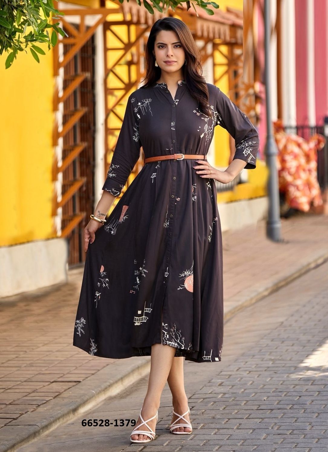 BELT 27 - Catalog # 66528 (Set of 6 Readymade Women's Kurtis / Tops) BELT 27 - Catalog # 66528 (Set of 6 Readymade Women's Kurtis / Tops)