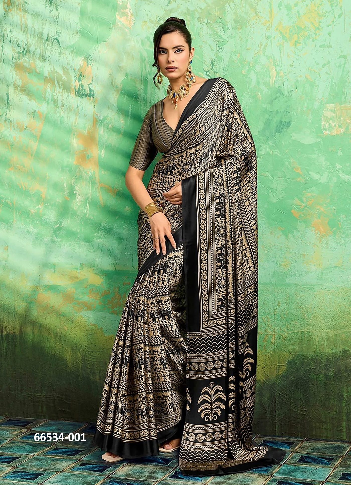 QUEEN - Catalog # 66534 (Set of 4 Sarees) QUEEN - Catalog # 66534 (Set of 4 Sarees)