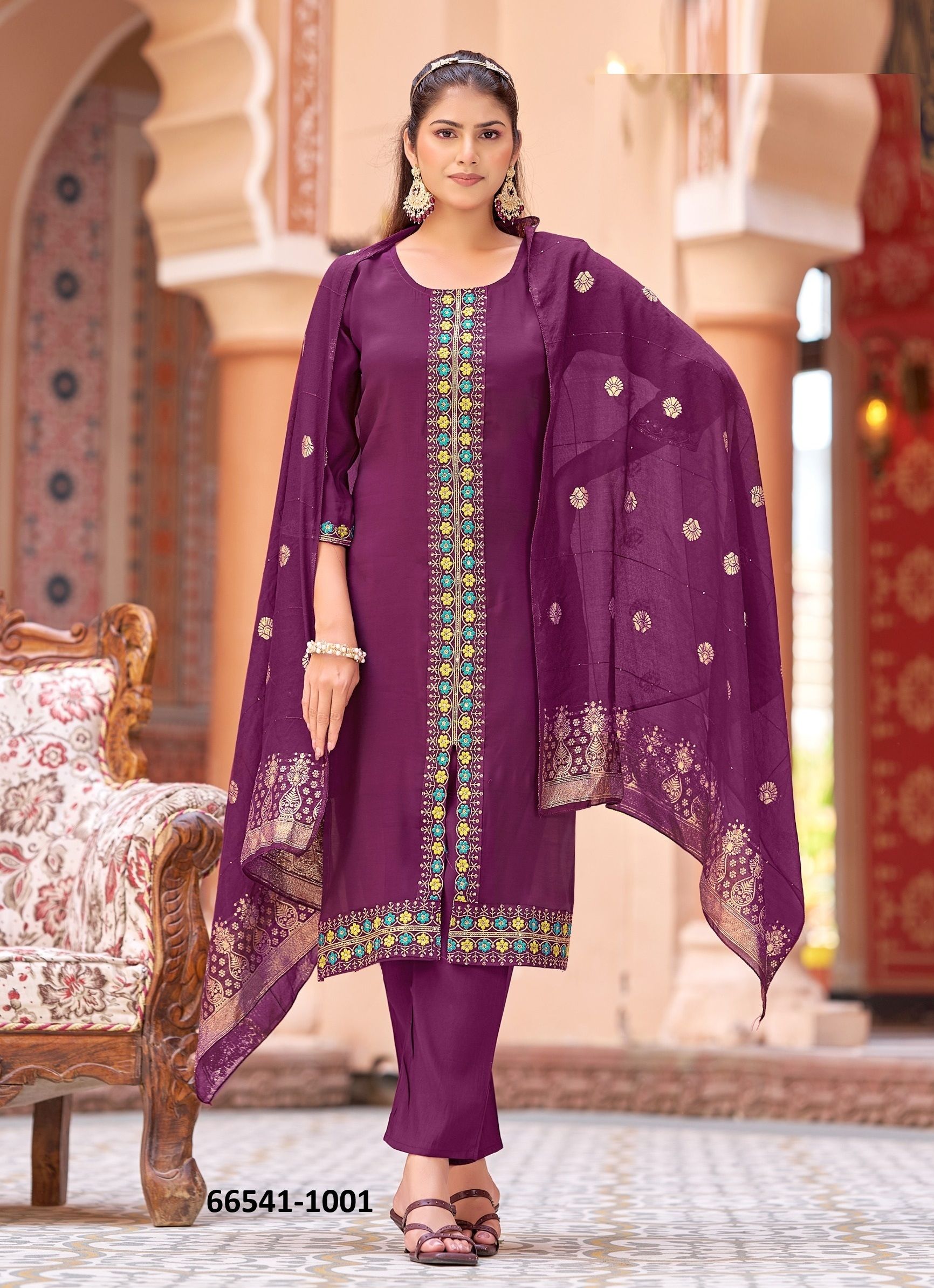 MADHURI - Catalog # 66541 (Set of 8 Readymade Salwar Suits) MADHURI - Catalog # 66541 (Set of 8 Readymade Salwar Suits)