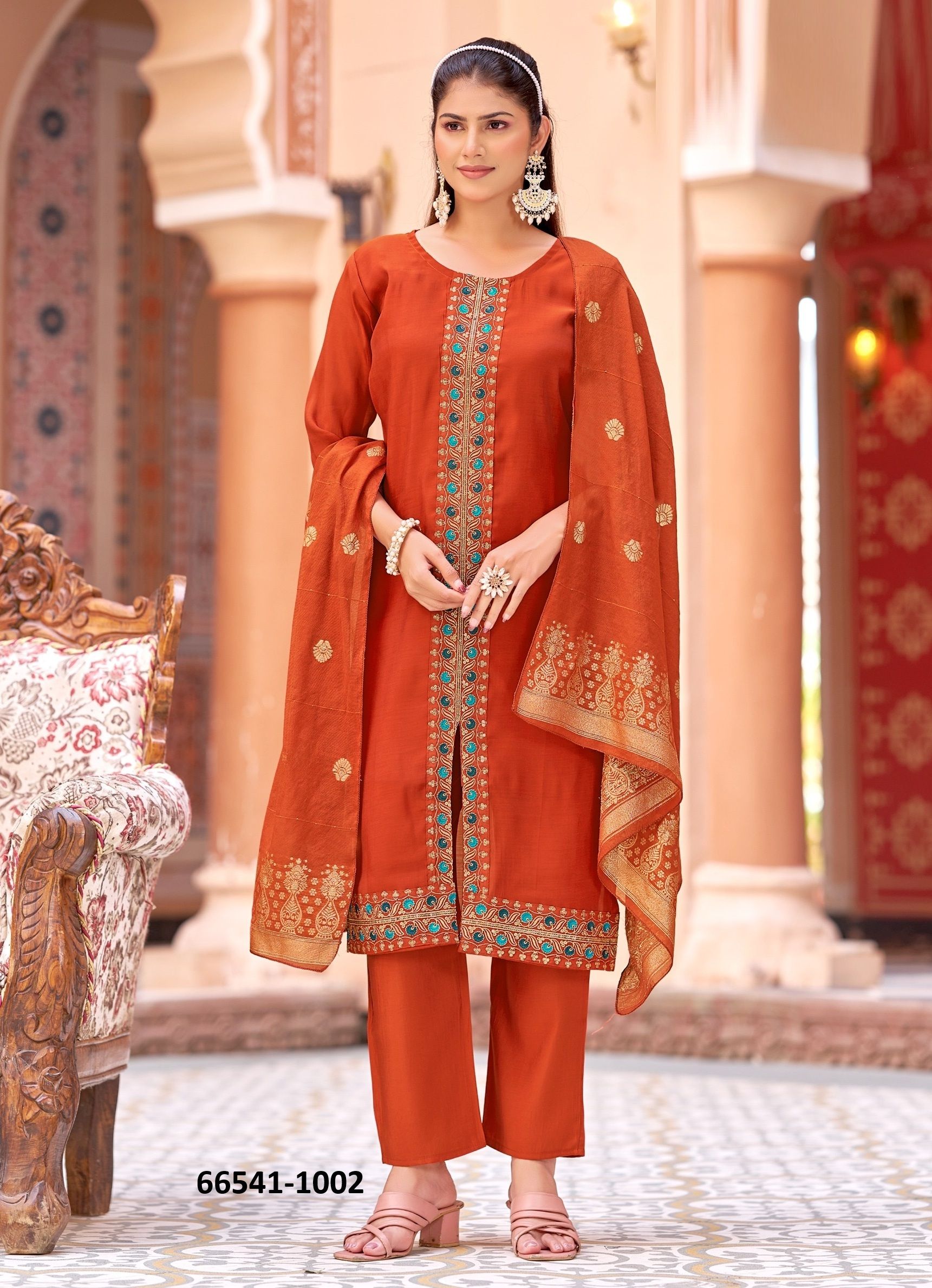 MADHURI - Catalog # 66541 (Set of 8 Readymade Salwar Suits) MADHURI - Catalog # 66541 (Set of 8 Readymade Salwar Suits)