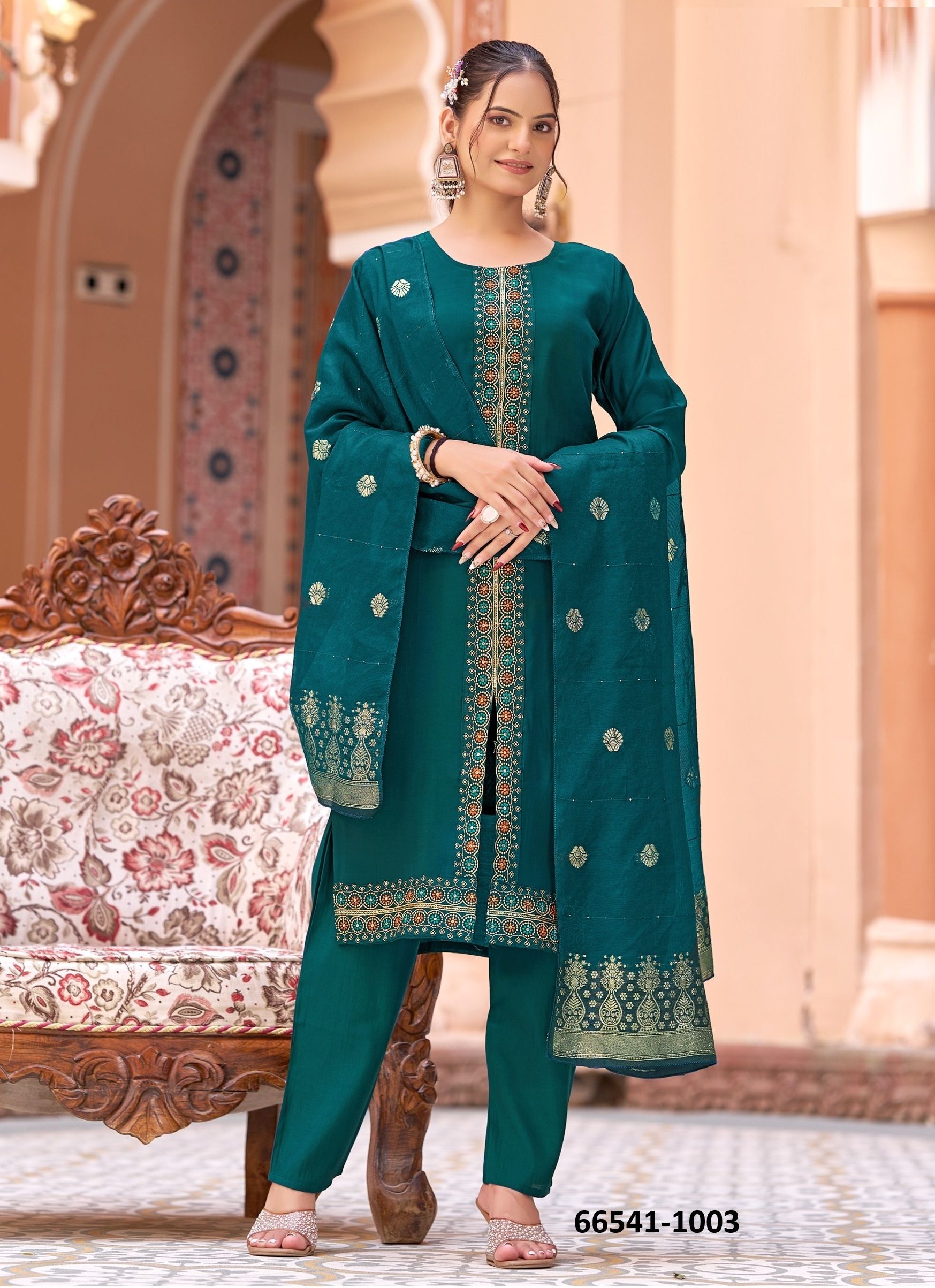 MADHURI - Catalog # 66541 (Set of 8 Readymade Salwar Suits) MADHURI - Catalog # 66541 (Set of 8 Readymade Salwar Suits)