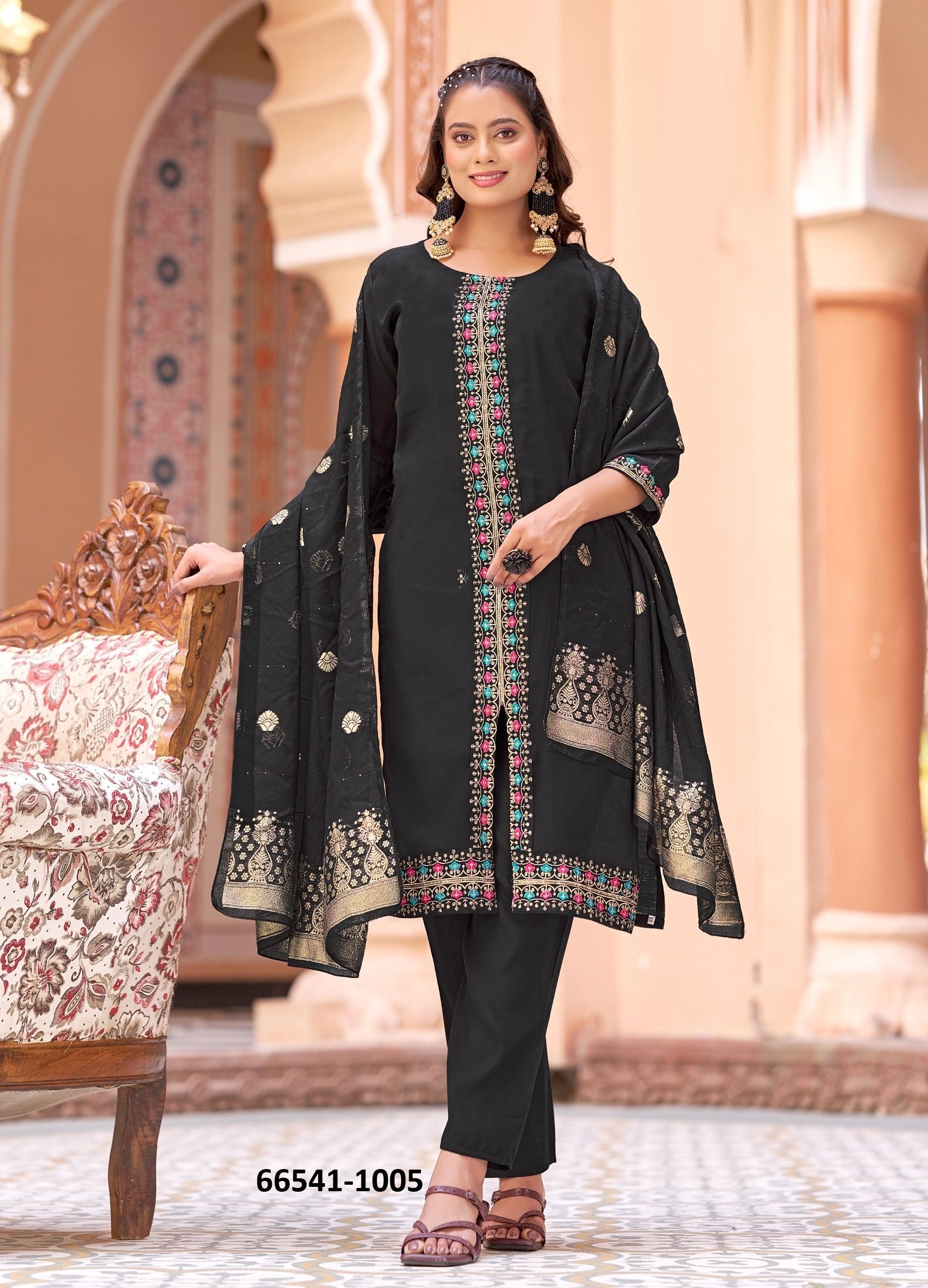 MADHURI - Catalog # 66541 (Set of 8 Readymade Salwar Suits) MADHURI - Catalog # 66541 (Set of 8 Readymade Salwar Suits)