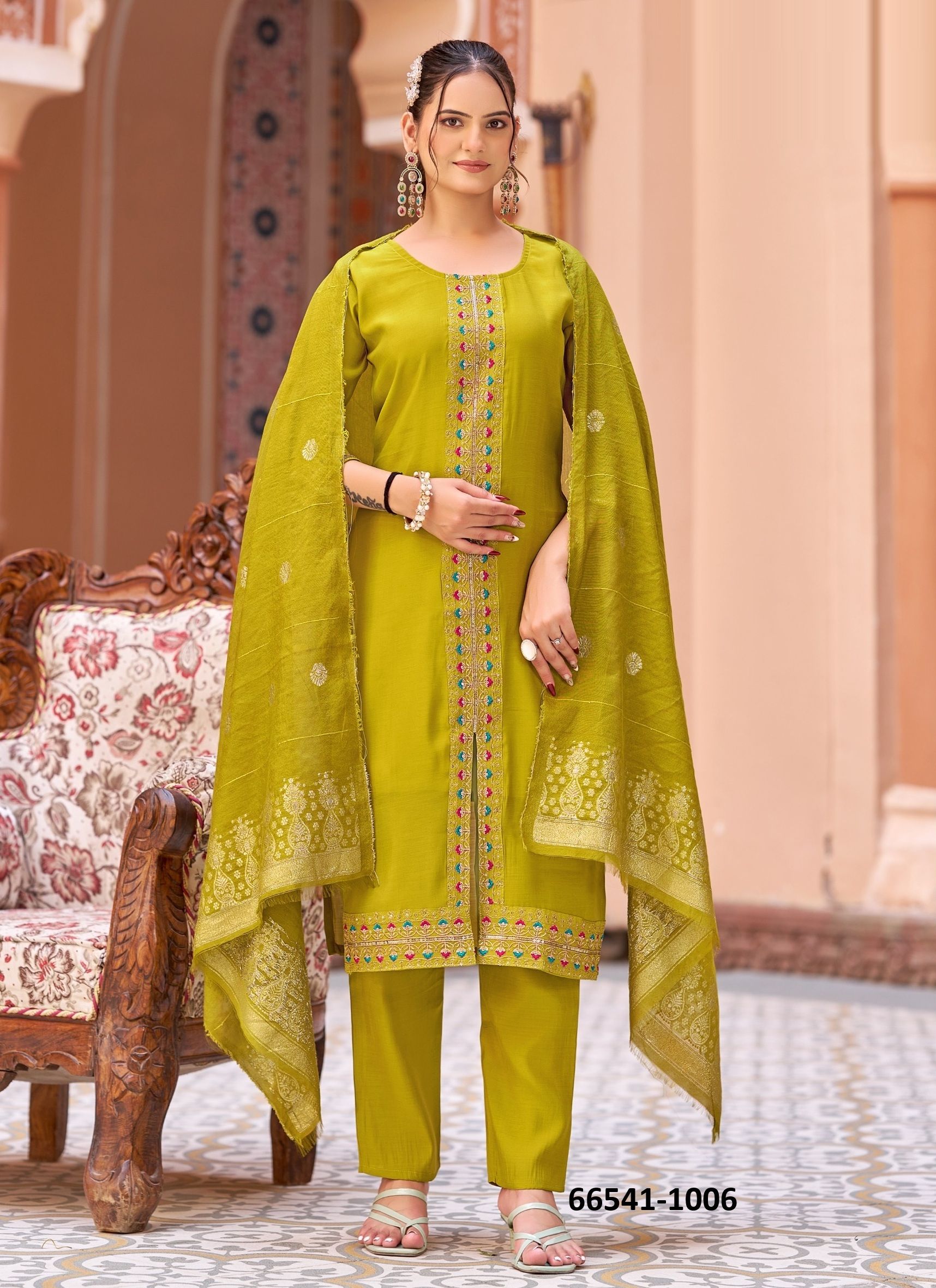 MADHURI - Catalog # 66541 (Set of 8 Readymade Salwar Suits) MADHURI - Catalog # 66541 (Set of 8 Readymade Salwar Suits)