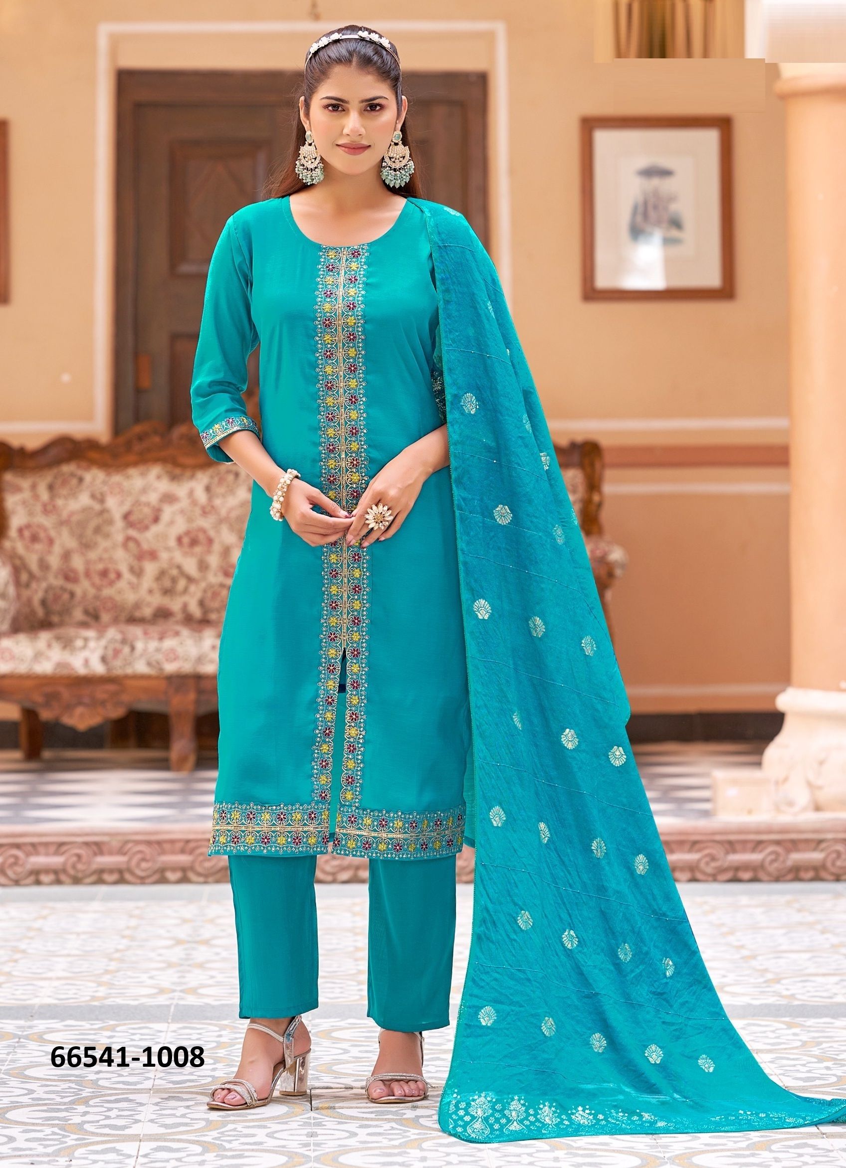 MADHURI - Catalog # 66541 (Set of 8 Readymade Salwar Suits) MADHURI - Catalog # 66541 (Set of 8 Readymade Salwar Suits)