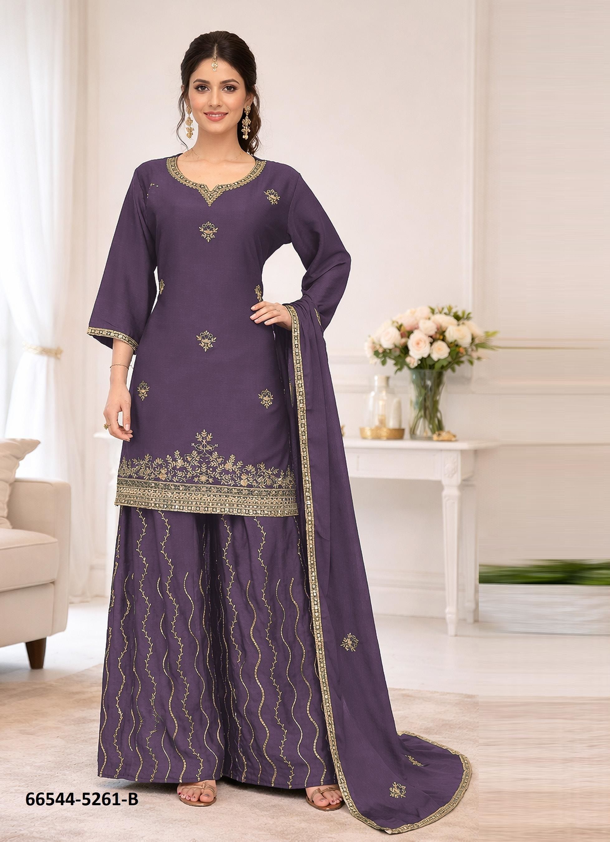 SERIES 5261 - Catalog # 66544 (Set of 2 Readymade Salwar Suits) SERIES 5261 - Catalog # 66544 (Set of 2 Readymade Salwar Suits)