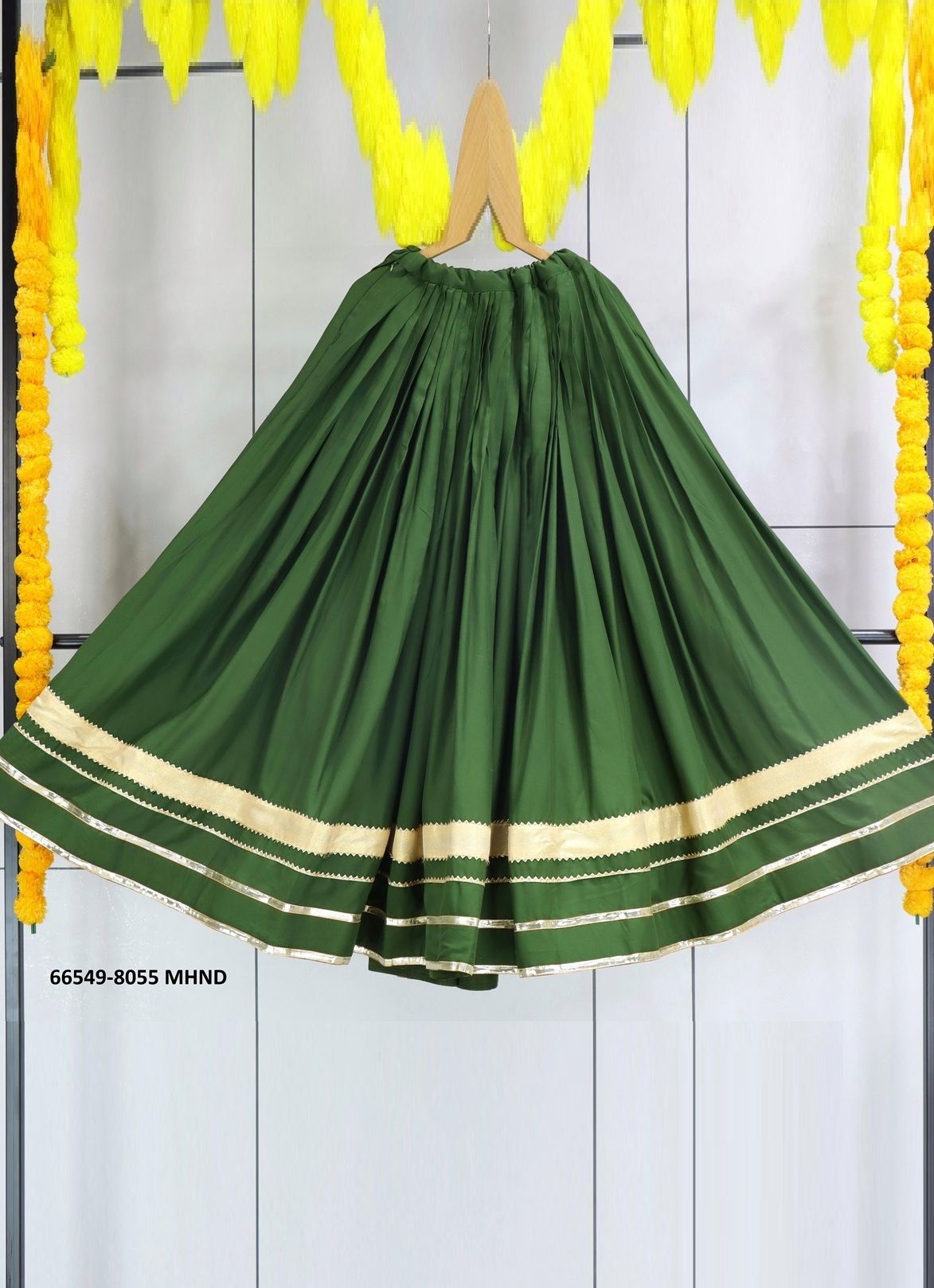 SERIES 8055 [ONLY LEHENGAS] - Catalog # 66549 (Set of 4 Only Bottoms)