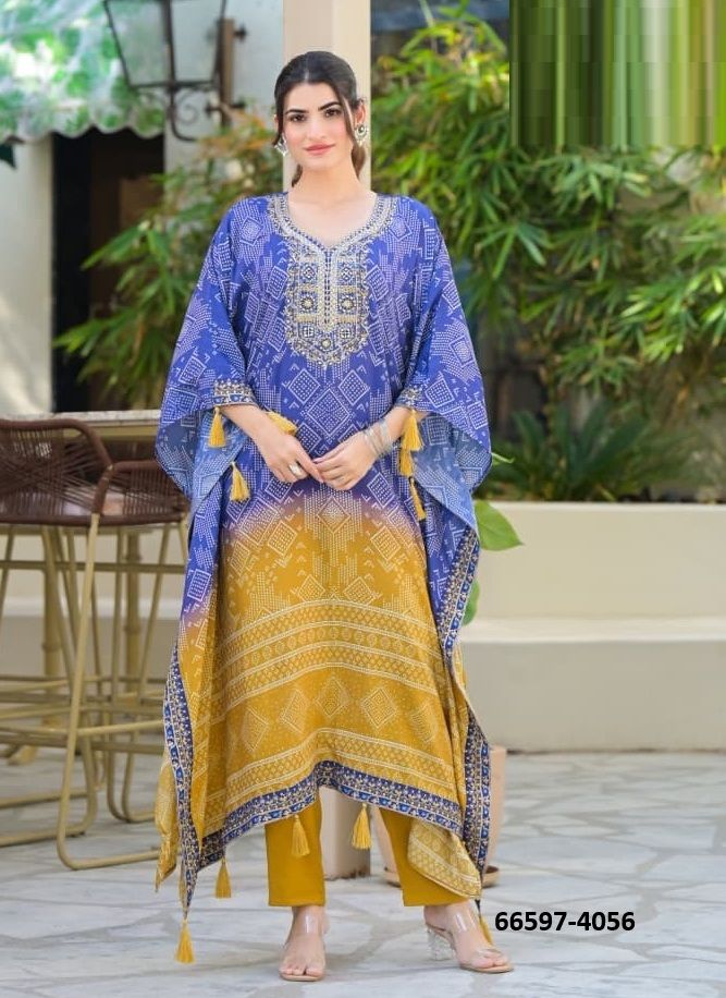 KAFTAN PREMIUM COLLECTION - Catalog # 66597 (Set of 4 SIZE-SETS [Tops With Bottoms])