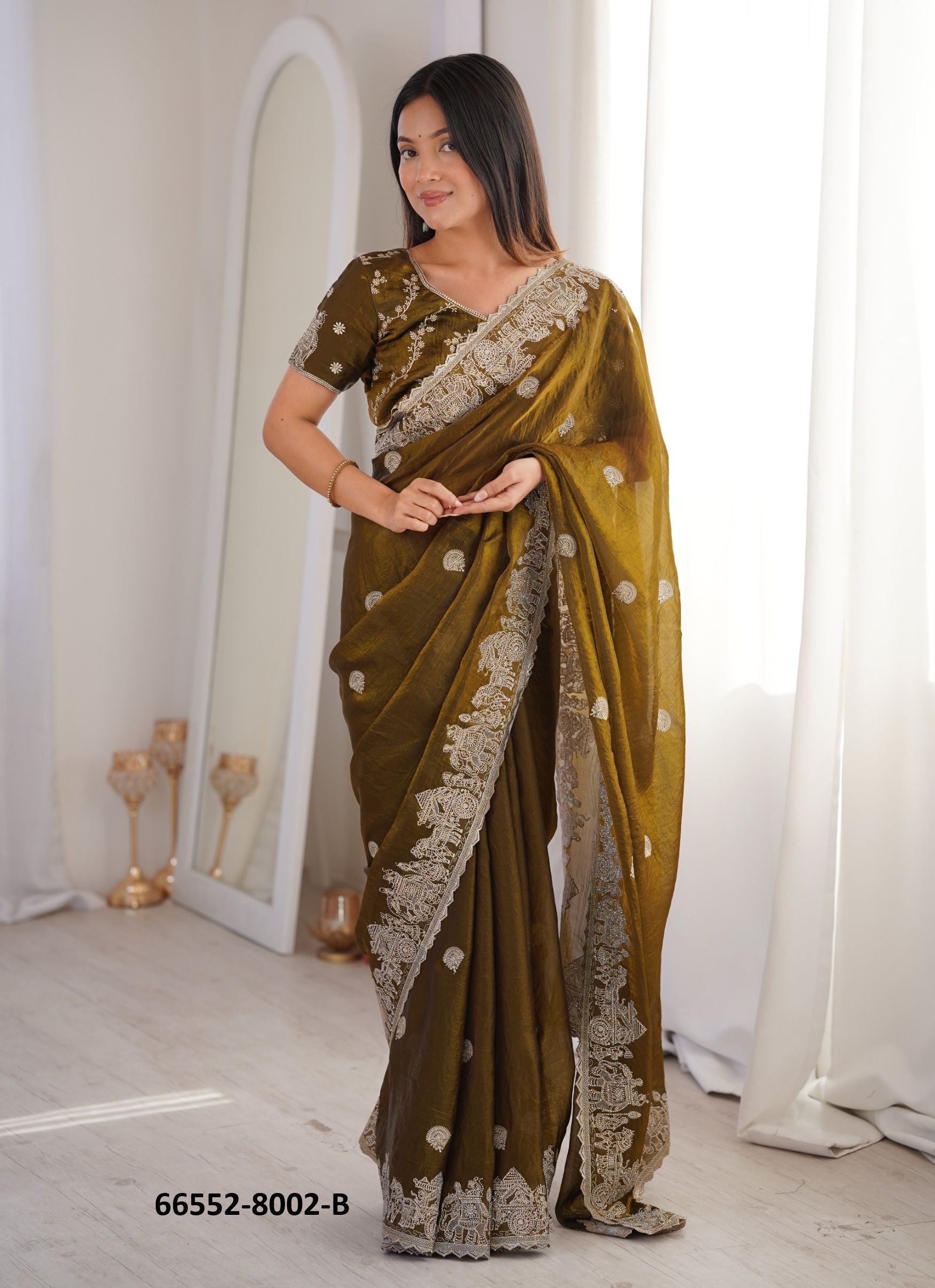 SERIES 8002 - Catalog # 66552 (Set of 4 Sarees) SERIES 8002 - Catalog # 66552 (Set of 4 Sarees)