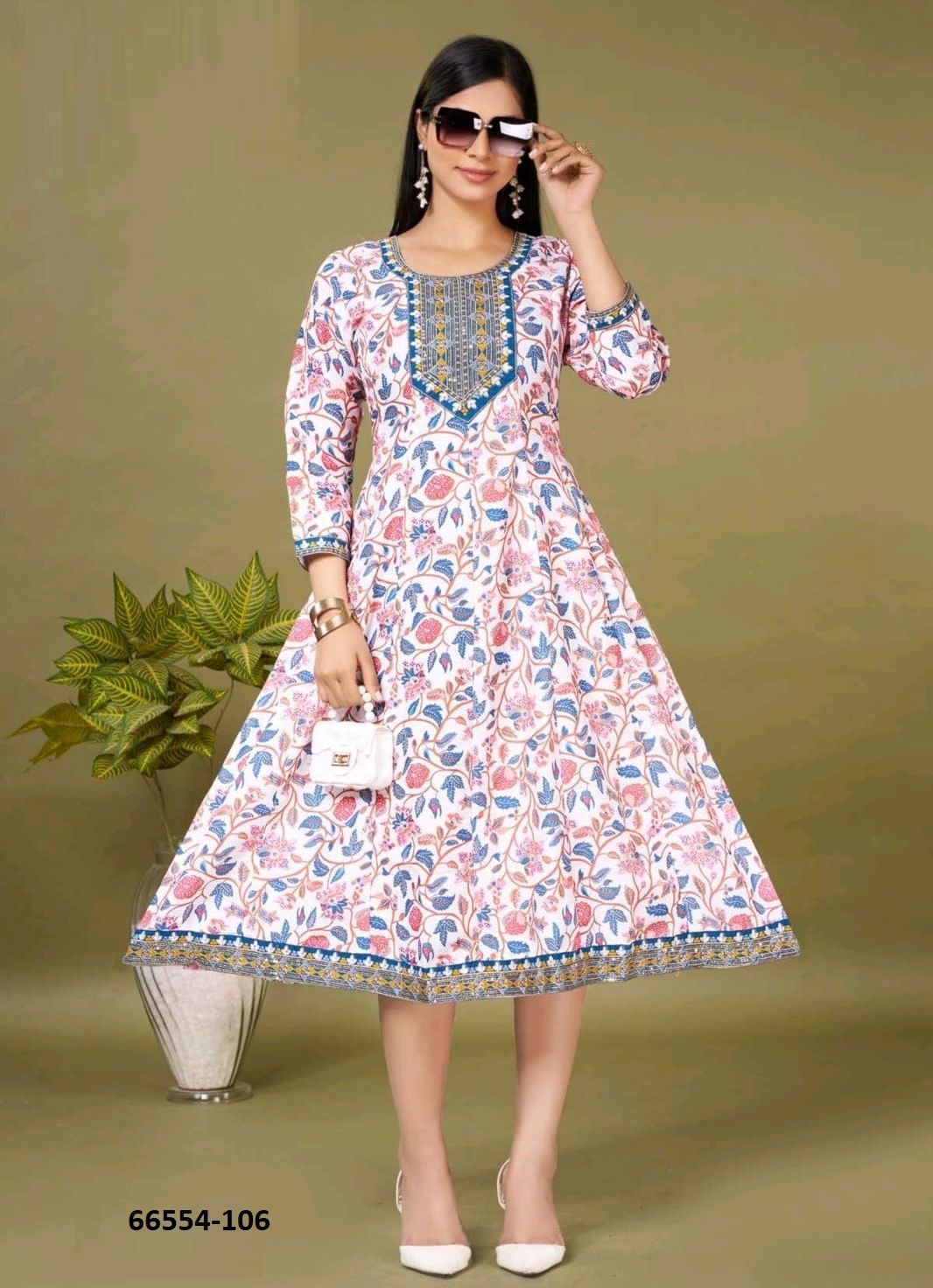 KIRTI - Catalog # 66554 (Set of 6 Readymade Women's Kurtis / Tops) KIRTI - Catalog # 66554 (Set of 6 Readymade Women's Kurtis / Tops)
