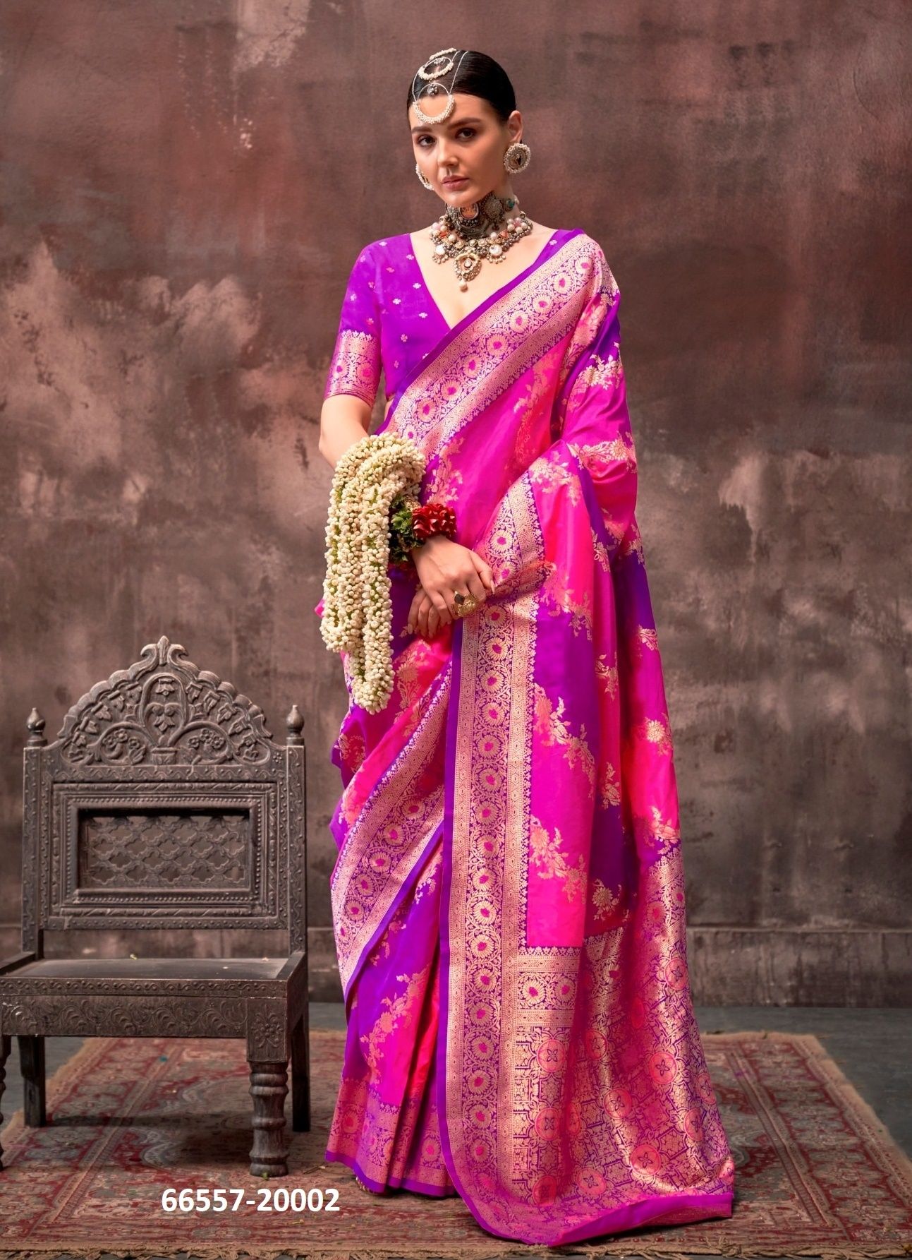 KOOKAL SILK - Catalog # 66557 (Set of 5 Sarees) KOOKAL SILK - Catalog # 66557 (Set of 5 Sarees)
