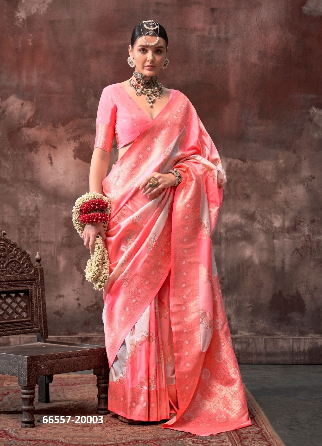 KOOKAL SILK - Catalog # 66557 (Set of 5 Sarees) KOOKAL SILK - Catalog # 66557 (Set of 5 Sarees)