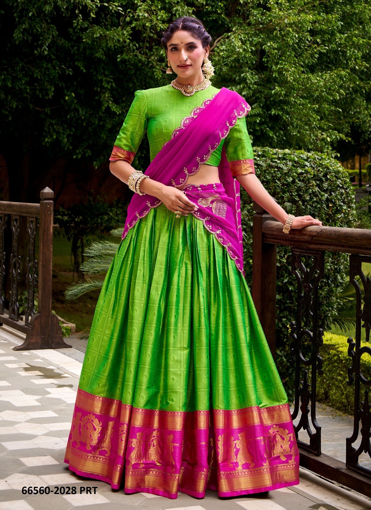 VIVIDHA 2028 - Catalog # 66560 (Set of 2 Semi-Stitched Lehengas) VIVIDHA 2028 - Catalog # 66560 (Set of 2 Semi-Stitched Lehengas)