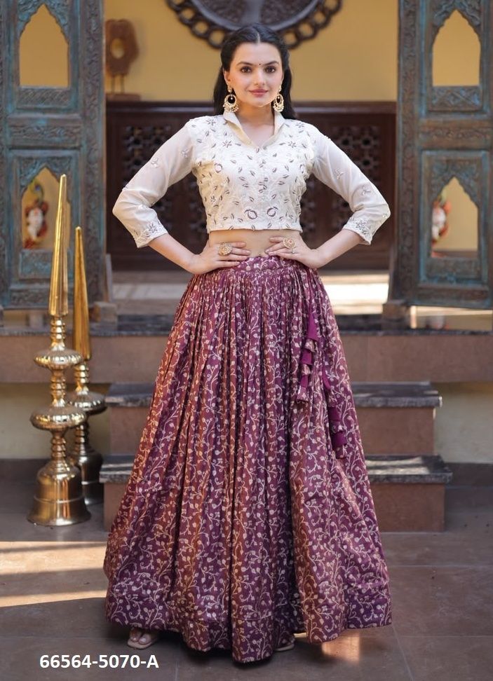 SERIES 5070 - Catalog # 66564 (Set of 2 Readymade Lehengas) SERIES 5070 - Catalog # 66564 (Set of 2 Readymade Lehengas)
