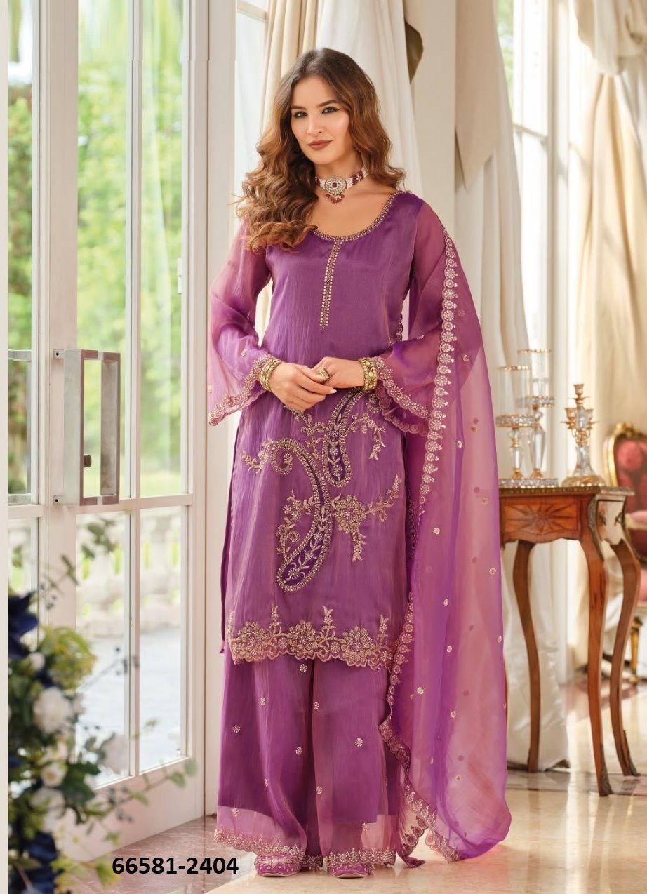 FIRDAUS - Catalog # 66581 (Set of 3 Readymade Salwar Suits) FIRDAUS - Catalog # 66581 (Set of 3 Readymade Salwar Suits)