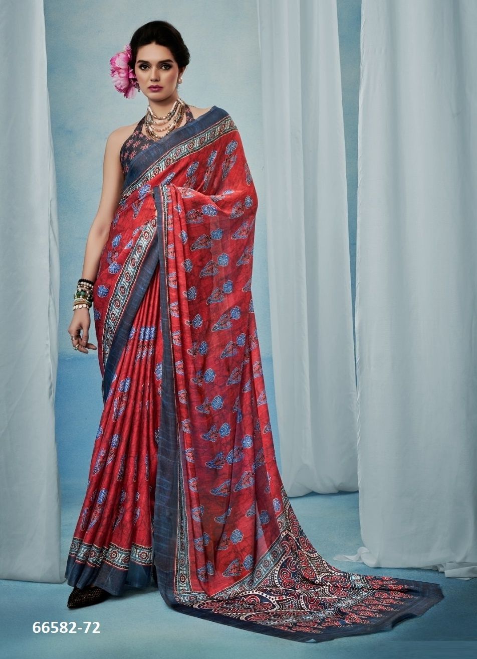 SOSY 71 - Catalog # 66582 (Set of 6 Sarees) SOSY 71 - Catalog # 66582 (Set of 6 Sarees)