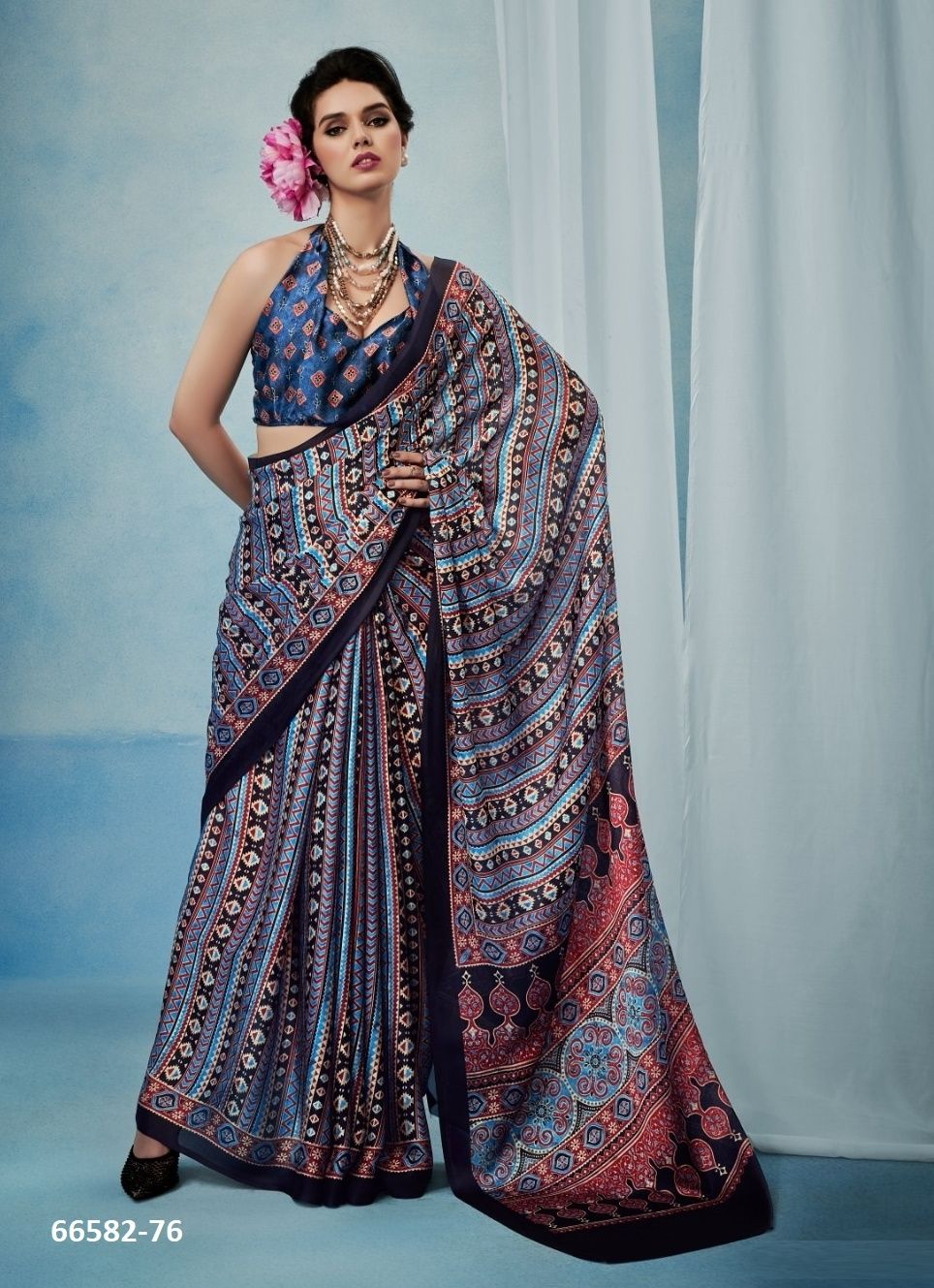 SOSY 71 - Catalog # 66582 (Set of 6 Sarees) SOSY 71 - Catalog # 66582 (Set of 6 Sarees)