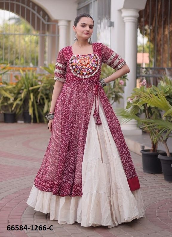 SERIES 1266 - Catalog # 66584 (Set of 4 Readymade Lehengas) SERIES 1266 - Catalog # 66584 (Set of 4 Readymade Lehengas)