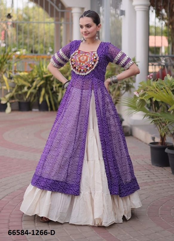 SERIES 1266 - Catalog # 66584 (Set of 4 Readymade Lehengas) SERIES 1266 - Catalog # 66584 (Set of 4 Readymade Lehengas)