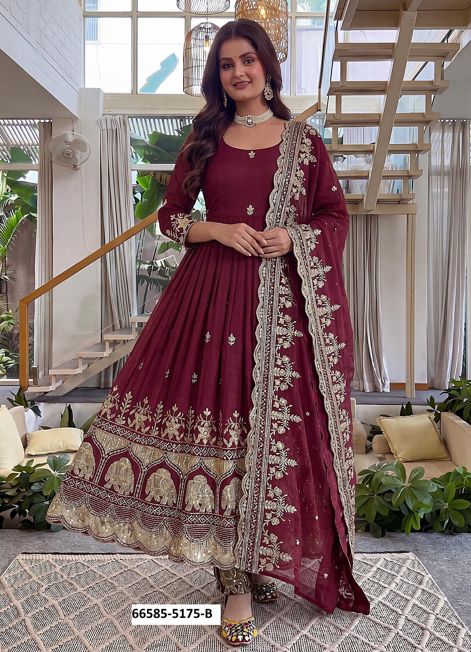SERIES 5175 - Catalog # 66585 (Set of 4 Readymade Salwar Suits) SERIES 5175 - Catalog # 66585 (Set of 4 Readymade Salwar Suits)