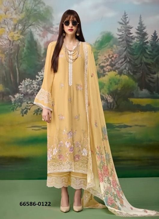 KURVI - Catalog # 66586 (Set of 7 SIZE-SETS [Readymade Salwar Suits])