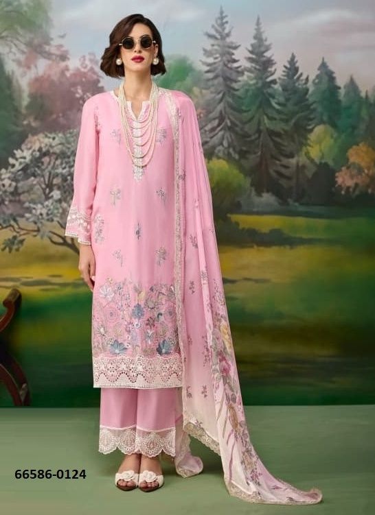 KURVI - Catalog # 66586 (Set of 7 SIZE-SETS [Readymade Salwar Suits])