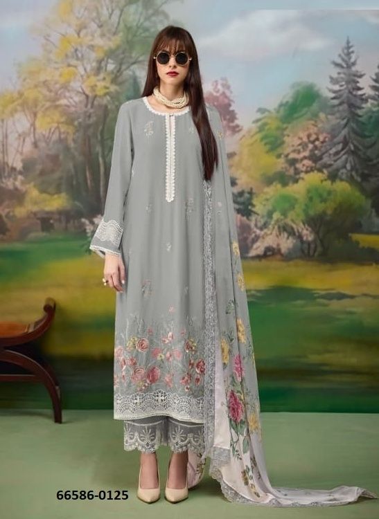 KURVI - Catalog # 66586 (Set of 7 SIZE-SETS [Readymade Salwar Suits])