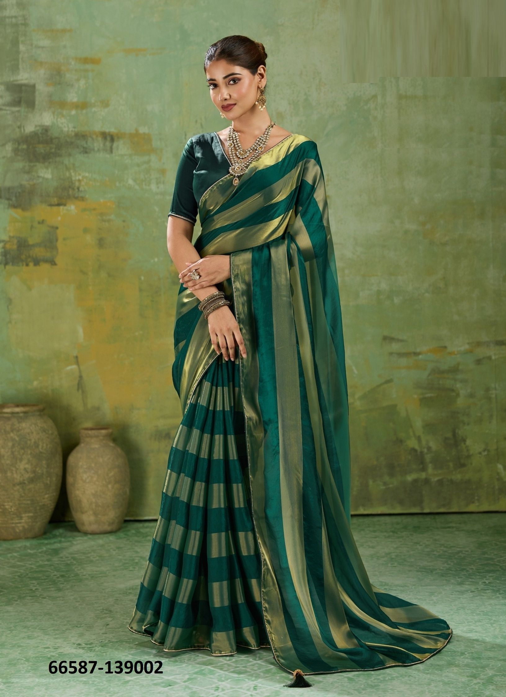 LINEA - Catalog # 66587 (Set of 5 Sarees) LINEA - Catalog # 66587 (Set of 5 Sarees)