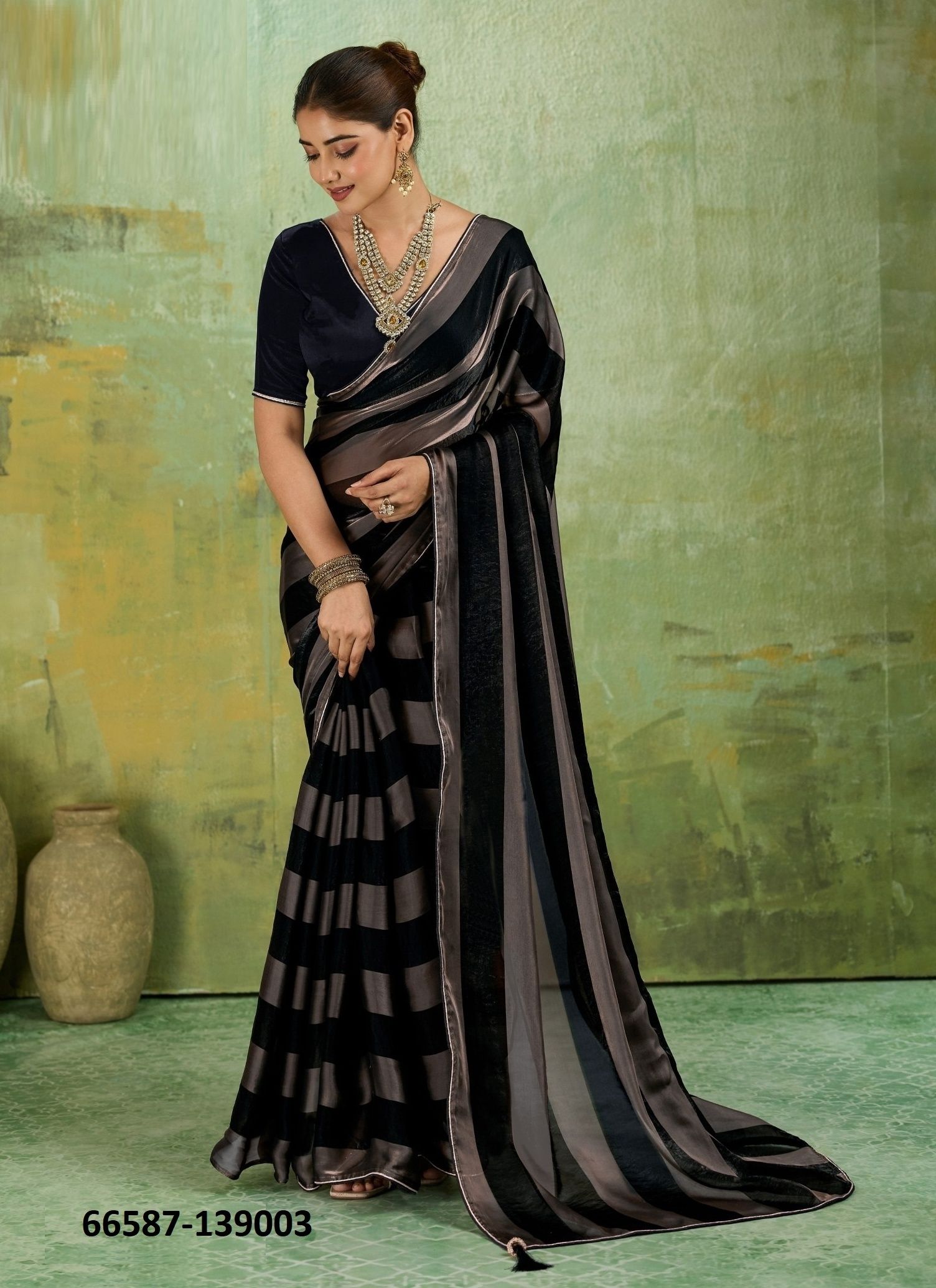 LINEA - Catalog # 66587 (Set of 5 Sarees) LINEA - Catalog # 66587 (Set of 5 Sarees)