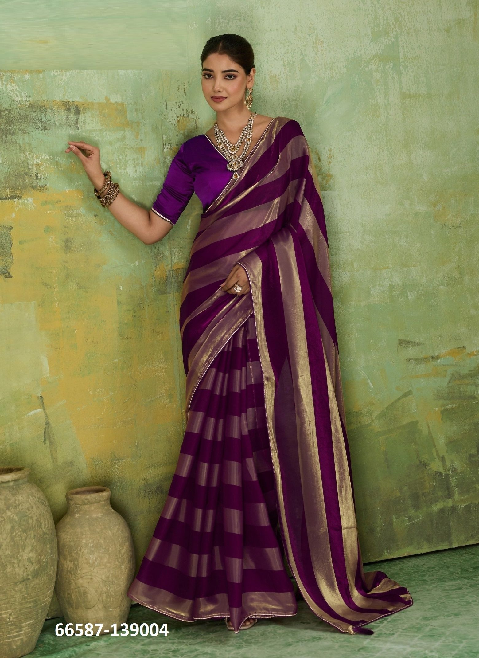 LINEA - Catalog # 66587 (Set of 5 Sarees) LINEA - Catalog # 66587 (Set of 5 Sarees)