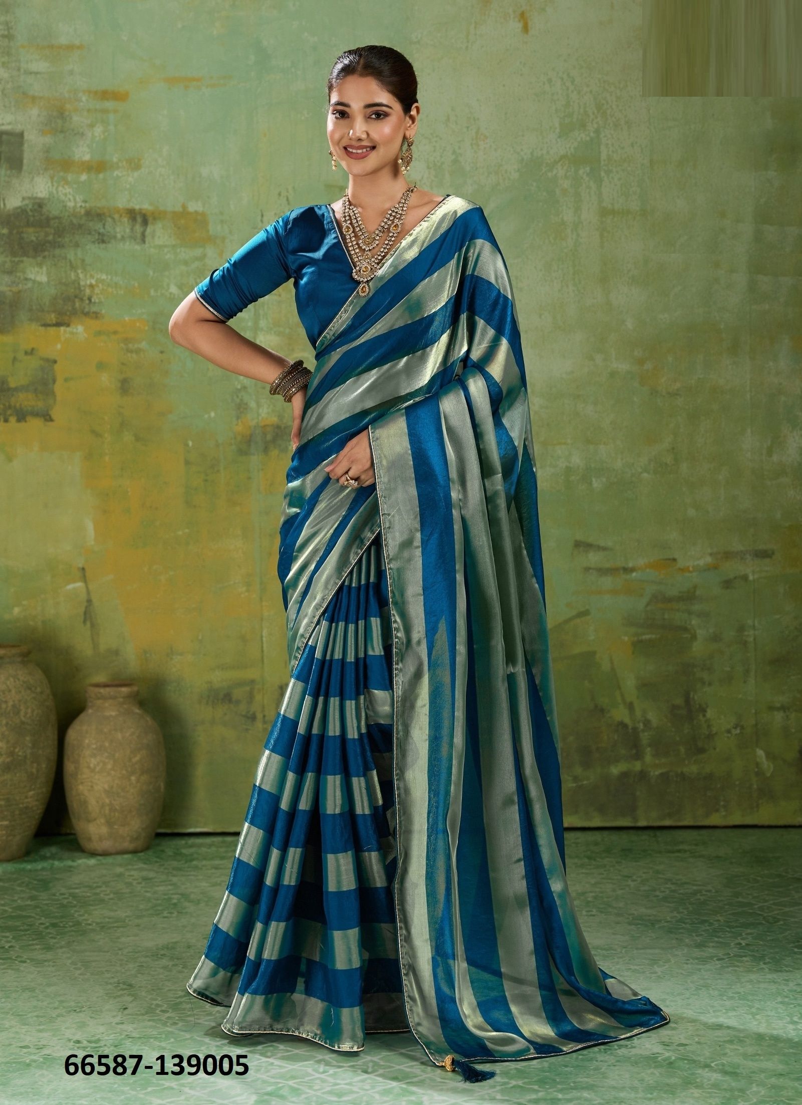 LINEA - Catalog # 66587 (Set of 5 Sarees) LINEA - Catalog # 66587 (Set of 5 Sarees)