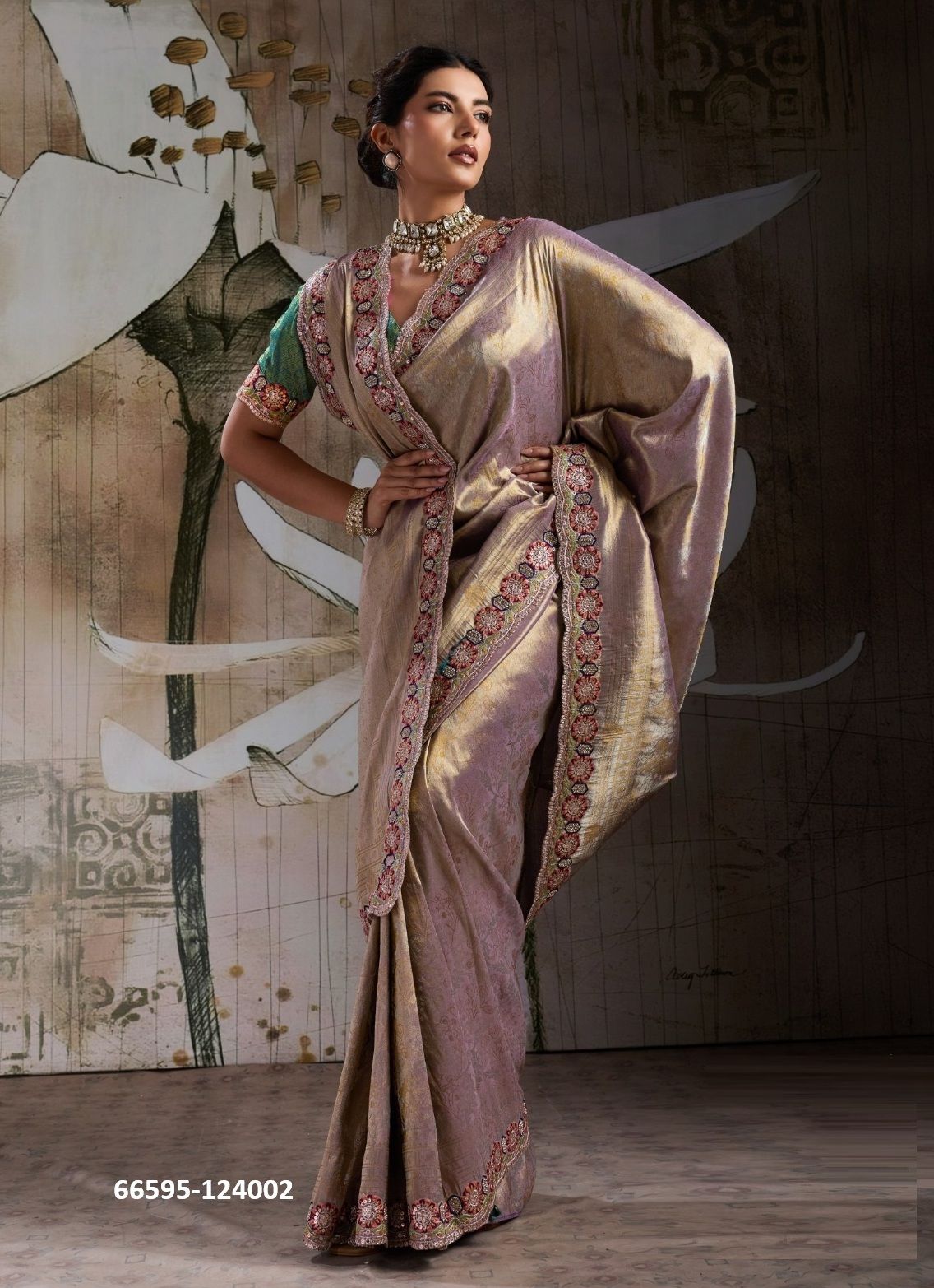 MOORE DESIRE - Catalog # 66595 (Set of 5 Sarees) MOORE DESIRE - Catalog # 66595 (Set of 5 Sarees)