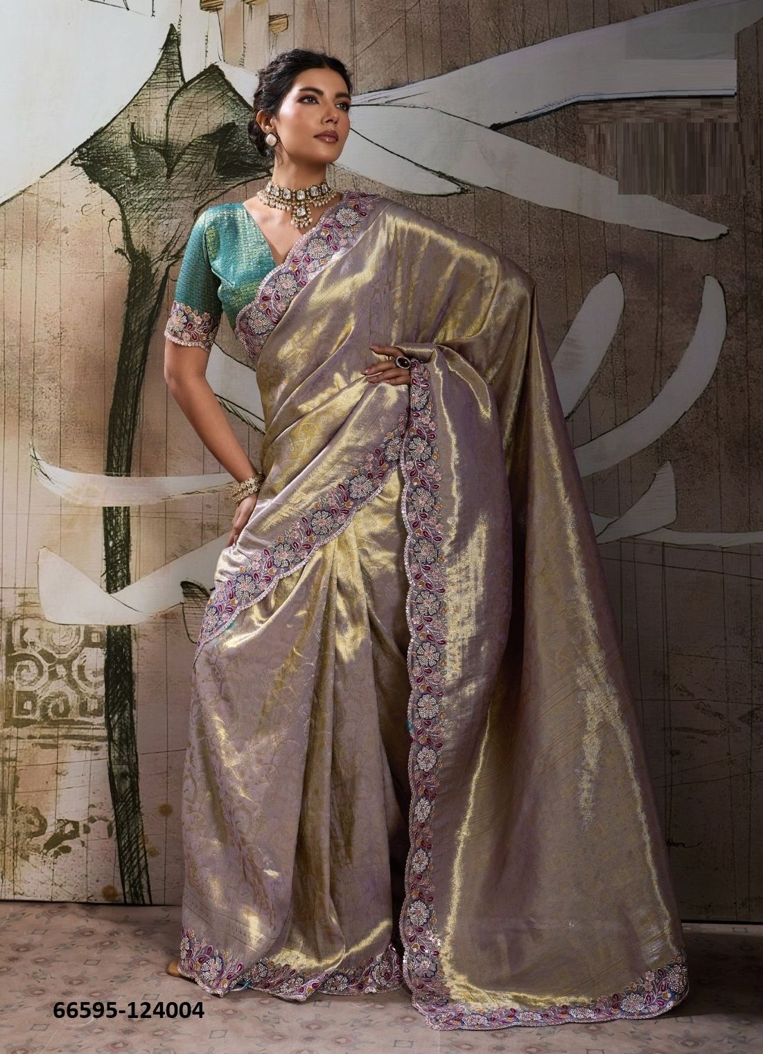 MOORE DESIRE - Catalog # 66595 (Set of 5 Sarees) MOORE DESIRE - Catalog # 66595 (Set of 5 Sarees)