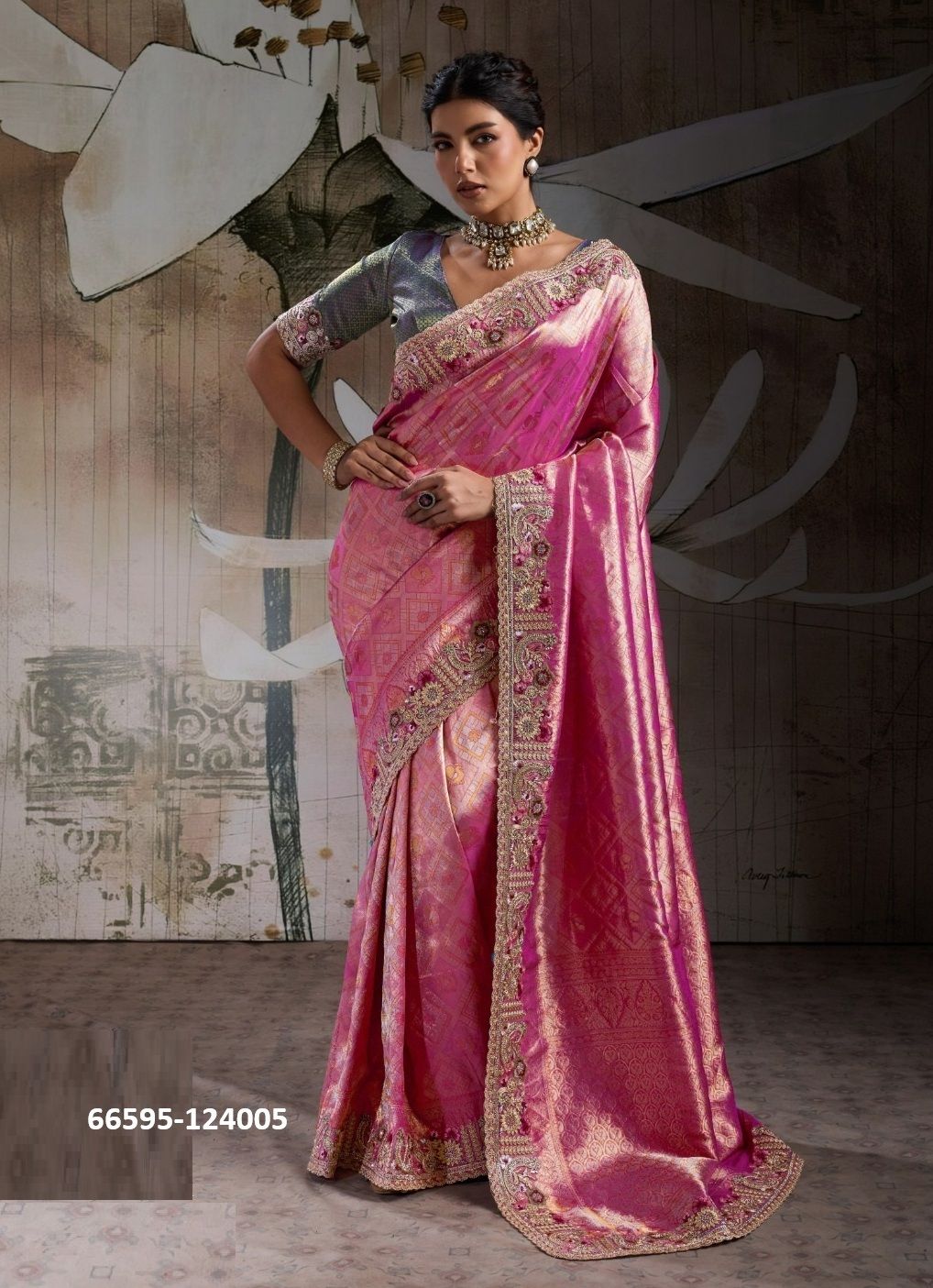 MOORE DESIRE - Catalog # 66595 (Set of 5 Sarees) MOORE DESIRE - Catalog # 66595 (Set of 5 Sarees)