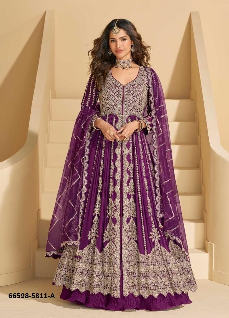 MIRZA - Catalog # 66598 (Set of 5 Readymade Salwar Suits) MIRZA - Catalog # 66598 (Set of 5 Readymade Salwar Suits)