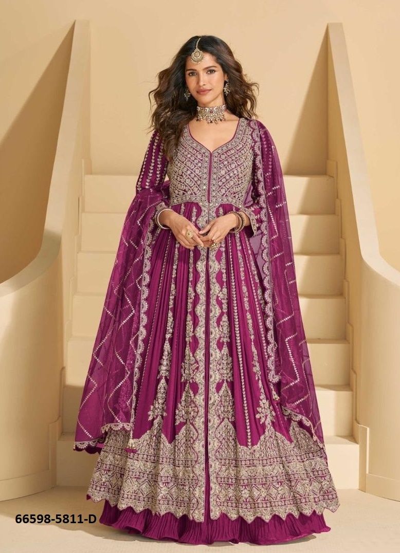 MIRZA - Catalog # 66598 (Set of 5 Readymade Salwar Suits) MIRZA - Catalog # 66598 (Set of 5 Readymade Salwar Suits)