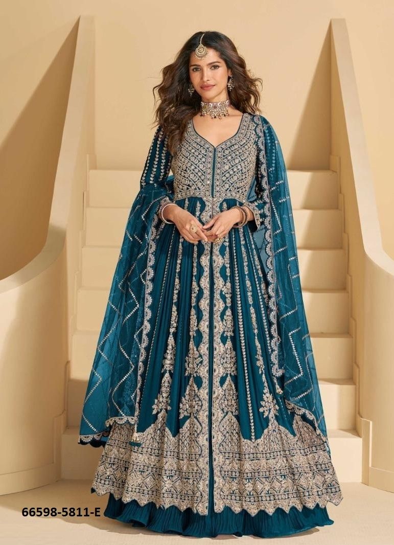 MIRZA - Catalog # 66598 (Set of 5 Readymade Salwar Suits) MIRZA - Catalog # 66598 (Set of 5 Readymade Salwar Suits)