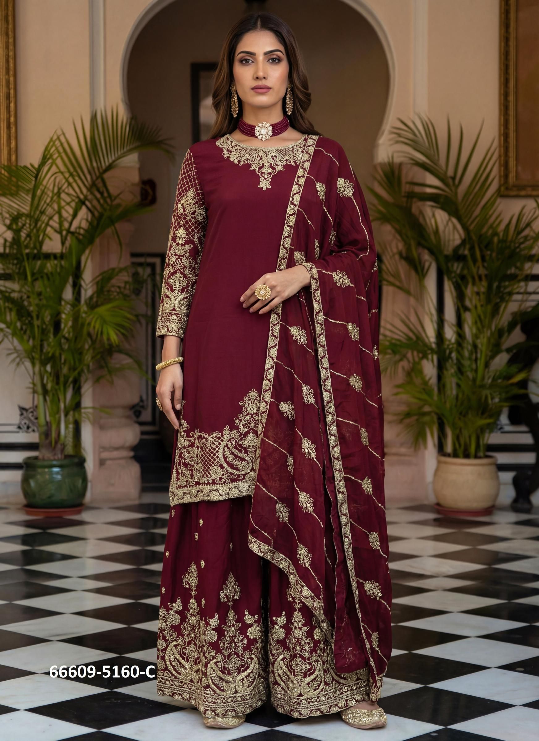 SERIES 5160 - Catalog # 66609 (Set of 4 Readymade Salwar Suits) SERIES 5160 - Catalog # 66609 (Set of 4 Readymade Salwar Suits)