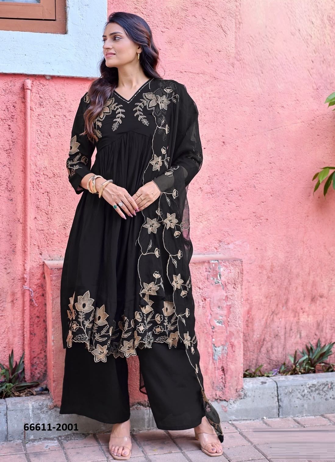 NOORANI - Catalog # 66611 (Set of 4 Readymade Salwar Suits) NOORANI - Catalog # 66611 (Set of 4 Readymade Salwar Suits)