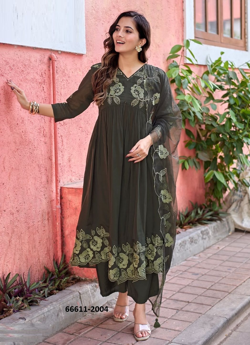 NOORANI - Catalog # 66611 (Set of 4 Readymade Salwar Suits) NOORANI - Catalog # 66611 (Set of 4 Readymade Salwar Suits)
