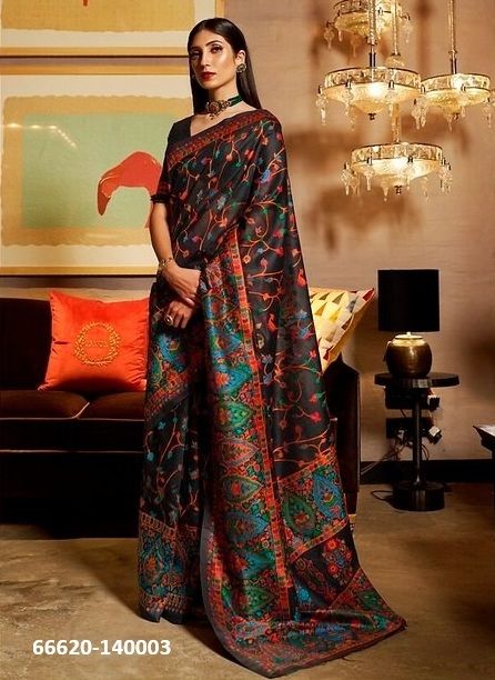 KHYBER SILK - Catalog # 66620 (Set of 5 Sarees)