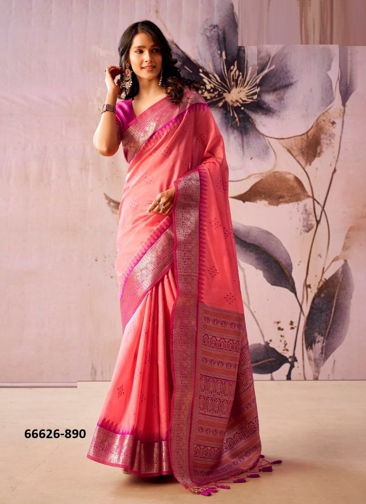 RANG UPAVAN - Catalog # 66626 (Set of 6 Sarees) RANG UPAVAN - Catalog # 66626 (Set of 6 Sarees)
