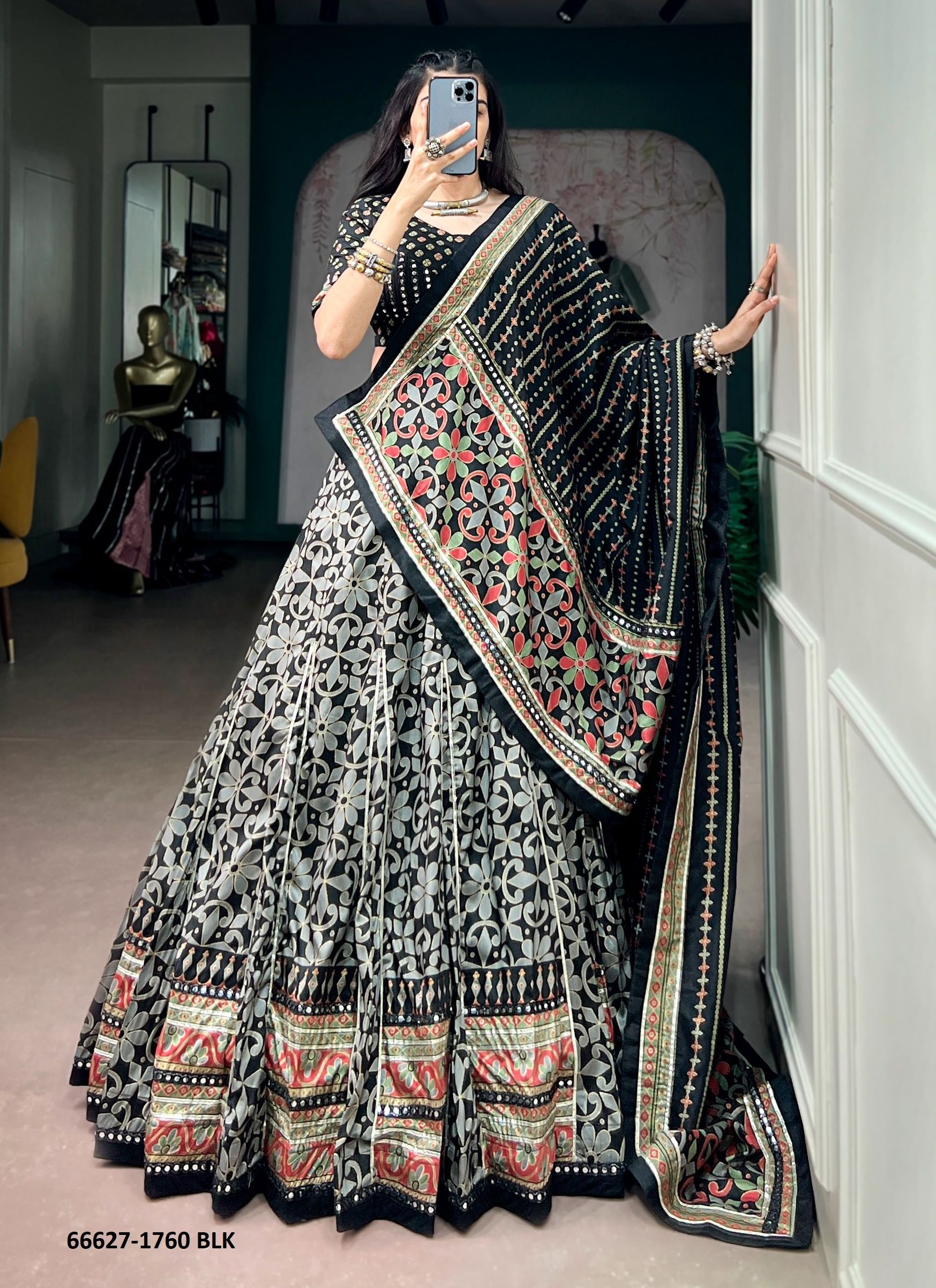 SERIES 1760 - Catalog # 66627 (Set of 4 Readymade Lehengas) SERIES 1760 - Catalog # 66627 (Set of 4 Readymade Lehengas)